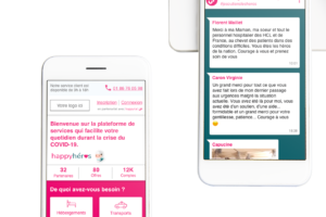 Mockup smartphone je soutiens les héros